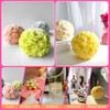 JDH 2 PCS Rose Ball Round Candle Mold 3D Rose