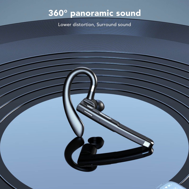 Bluetooth Earpiece Noise Canceling Waterproof Digital Power Display Wireless Headset