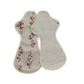 Maxim Reusable Cotton Pads, Organic Cotton, Reusable Period Pads, Heavy Flow Pads You Can Barely Feel, 18X39 cm, 1 Pack