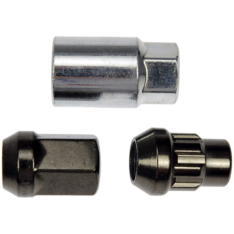 Dorman 713-375Z Hyper Black Acorn Wheel Nut Lock Set Compatible