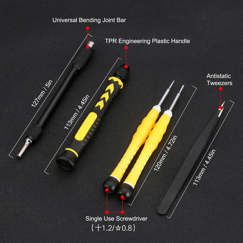 38 in 1 White Bit Screwdriver Socket Set High Hardness