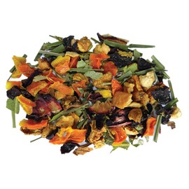 Orange Sunrise Hibiscus Herbal Fruit Tea - Caffeine Free Loose Leaf Bulk Herbs Citrus and Fruit - 1 Pound (16 Oz) Pouch