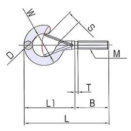 Himejiya QFB-5 QFB-5 Q-Fook Bolt, #5 Stainless Steel