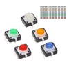 50pcs Mini Push Button ABS Push Button Switch with LED