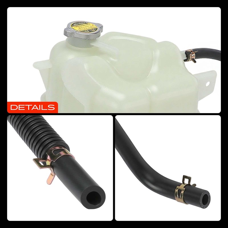 A-Premium Engine Coolant Overflow Recovery Expansion Tank [with Cap] Compatible