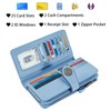 Travelambo Women's Wallet RFID Blocking Credit Card Holder Large Capacity