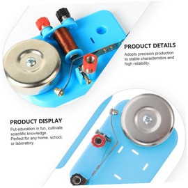 Kisangel 1 Set Electric Bell Physics Experiment Teaching Aid for School Science Projects Lightweight Teaching Tool for Understanding Electricity Principles and Simple Circuits