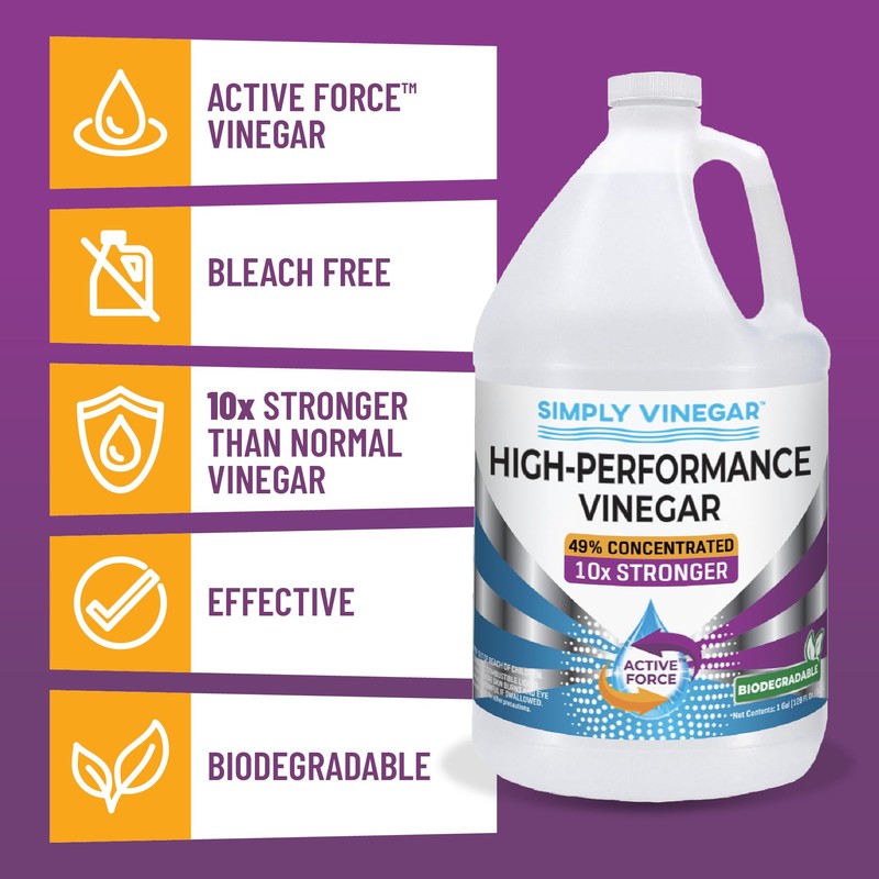 Simply Vinegar Industrial Strength 49% Vinegar – High-Performance Concentrated Cleaner