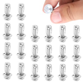 20 Pieces Hollow Door Anchors and Screws, 8 * 16MM Metal Cavity Fixing Hollow Door Anchor, Hollow-Wall Anchors for 0-5mm Doors