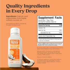 Bulletproof Brain Octane Oil, Reliable and Quick Source of Energy, Ketogenic Diet, More Than Just MCT Oil (16 Ounces)