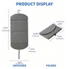Foldable Hanging Ironing Board with Hook, 36x16 in, Gray