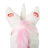 HollyHOME Plush Unicorn Stick Horse with Wood Wheels Real Pony