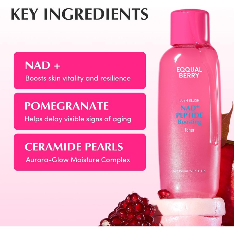 EQQUALBERRY Tónico Facial NAD+ Péptidos y Ceramidas 150 ml