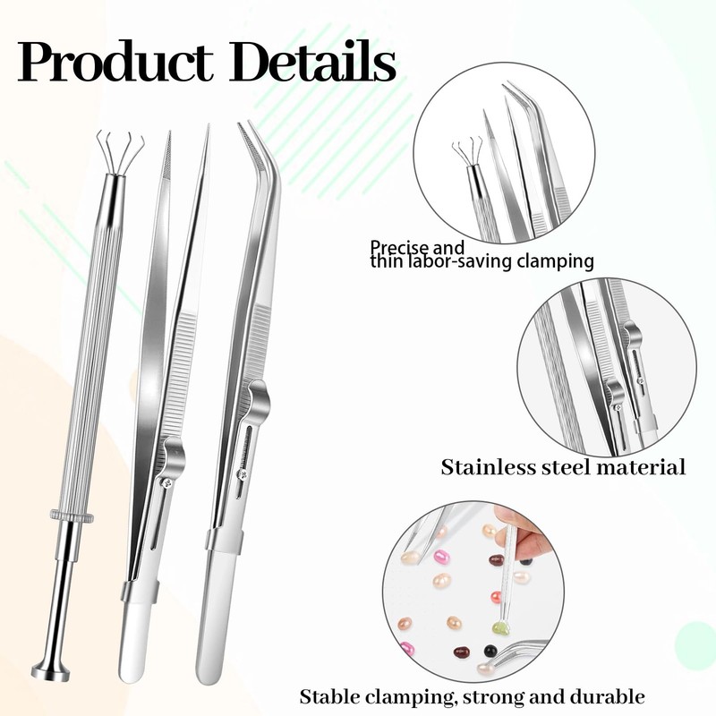 Piercing Pliers for Balls, Pack of 3 Piercing Tool, Stainless
