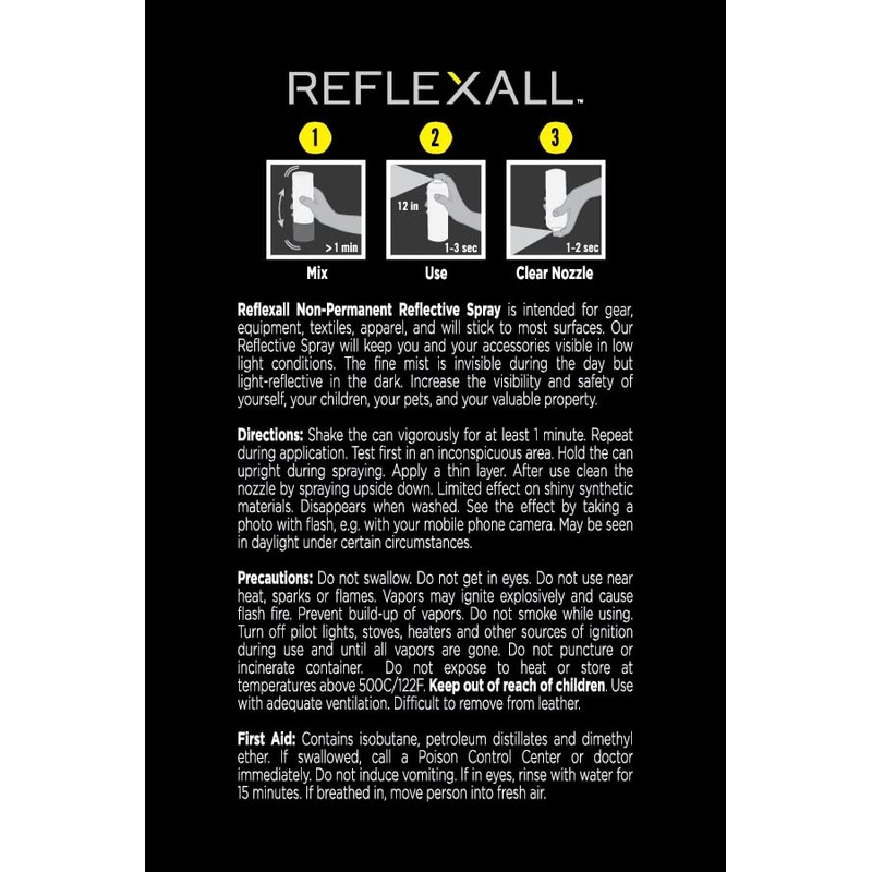 10 Seconds Washable Reflective Spray 1 Can, 4.6 Ounces