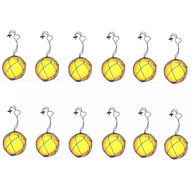 12 Soccer Ball Bungee Elastic Juggling Skill Training Net Handle - Red, 0.3