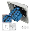 Heschen Universal Latching Rotary Cam Selector Changeover Switch,SZW26-20/0-4.2D, 660V 20A,