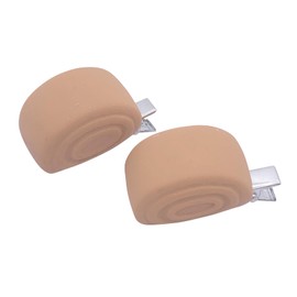 2PCS Simulation Brown Sugar Steamed Buns Hair Clips Funny Hairpins Small Barrettes Duckbill Hair Accessories