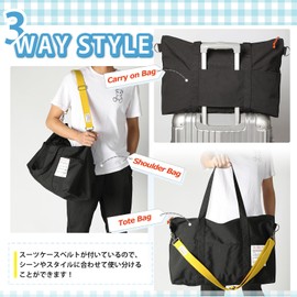 Glowave Travel Bag, Waterproof, 3-Way Carry, Boston Bag, 9.2 gal (35 L) Large Capacity, Ultra Lightweight, Stylish Tote Bag, Unisex, Travel, Business Trip, Multicolor