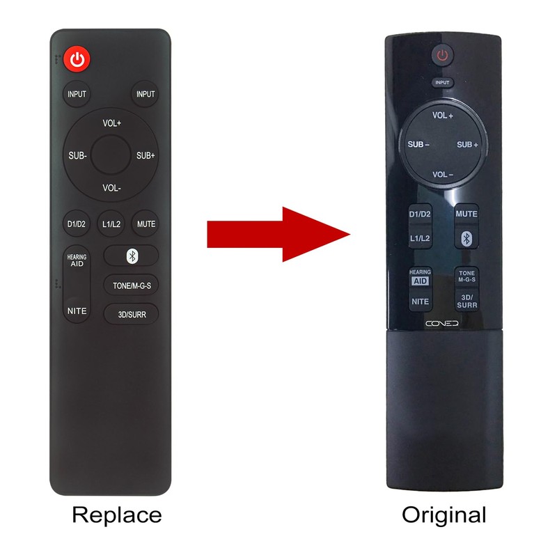 HSB40B16 Replaced Remote Control -ALLIMITY- Compatible with Hitachi Bluetooth Soundbar
