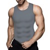 Mens Compression Shirt Vest Workout Tank Tops Abs Abdomen Undershirts