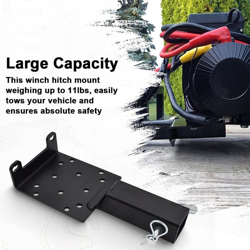 xinyee Winch Mount Plate with 2 Inch Receiver, Universal Trailer
