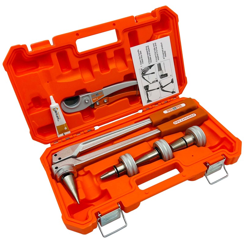 Purseter 1/2,3/4,1-inch Pex Expansion Tool ProPEX Expander Kits meets ASTM