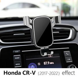 LUNQIN Car Phone Holder for Honda CR-V 2017 2018 2019 2020 2021 2022 LX EX EX-L Touring Special Edition & CRV Hybrid 2020-22 Auto Accessories Cell Phones Mount Cellphone Mobile Cradle Charging Bracket