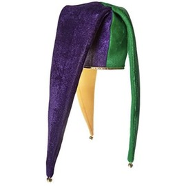 Jester Hat With Bells Mardi Gras Carnival Dress Up Costume,New Years Party Hat Magician Costume Party Favor Hats