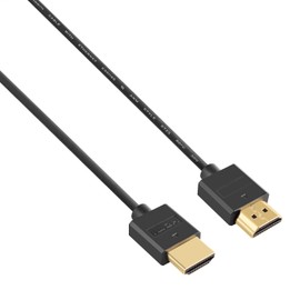 Pasow - Cable HDMI 4K ultrafino macho a macho 36AWG de alta velocidad (1.5 pies/0.5 m)