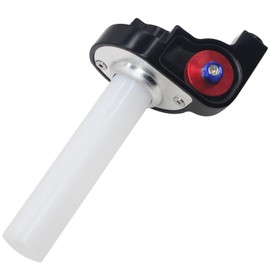 Amavoler 7/8" 22mm Throttle Grips Twist Handlebar Red Replacement Accessories Fit for XR CRF50 70 KLX TTR 110cc-250cc Kawasaki Dirt Pit Bike.