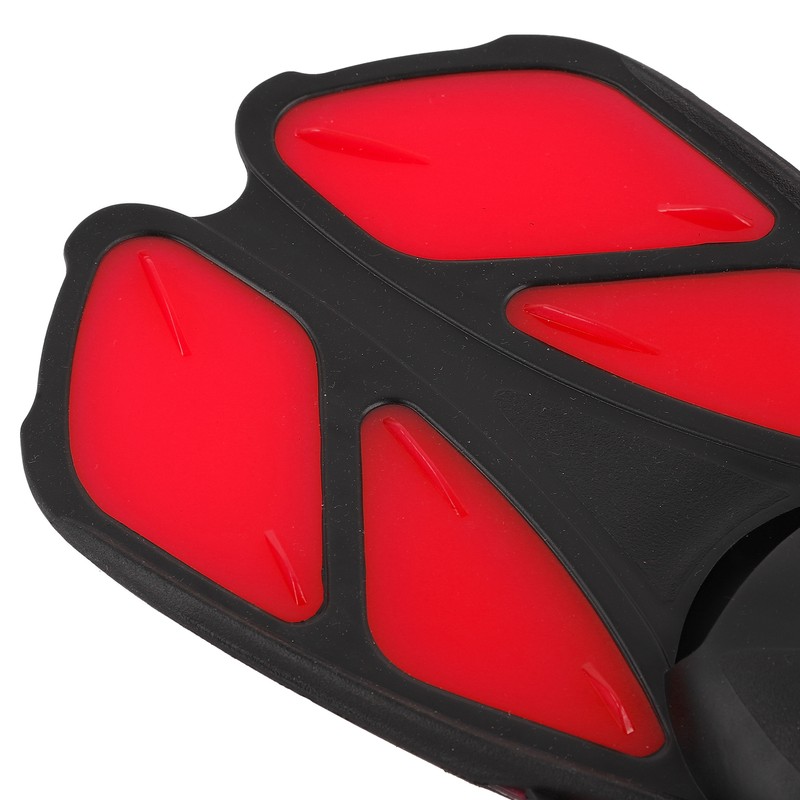 1 Pair Adjustable Swim Fins Soft TPR Open Heel Long