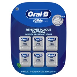Oral-B Glide Cool Mint Deep Clean Floss, 6 Count, Glide Dental Floss