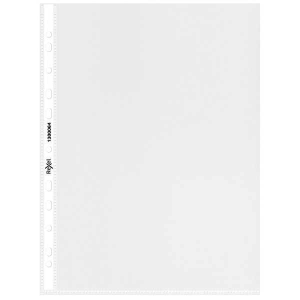 Rexel Quality A4 Punched Pockets, Glass Clear, Pack of 100,