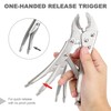 FASTPRO 4-piece Locking Pliers Set, 5", 7" and 10" Curved