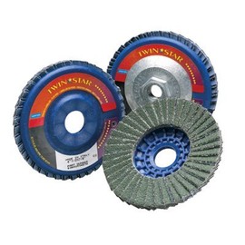 Type 27 TwinStar Flap Discs, 4 1/2 in, 40 Grit, 5/8 Arbor, 13,000 rpm - 5 Each