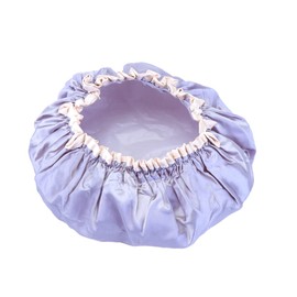 IWOWHERO 1PC Double Layer Hairdressing Cap for Hair Styling and Shower Protection Comfortable Grey Bath Hat for Makeup Beauty Treatments and Salon Use