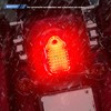 BOSYCY Motorcycles LED Brake Tail Light, Chrome Metal Tombstone Red