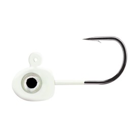 Northland Fishing Tackle Tungsten Flat Fry Panfish Jig for Ice Fishing & Fishing Crappie, Perch, & Bluegill, Glo White, 1/16 Oz Jig Head