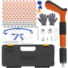 Concrete Nail Gun Kits with 100pcs Round Nails, 5 Speed
