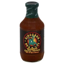 Dinosaur-Honey BBQ Roasted Garlic Sauce 19.0 OZ(Pack of 3)