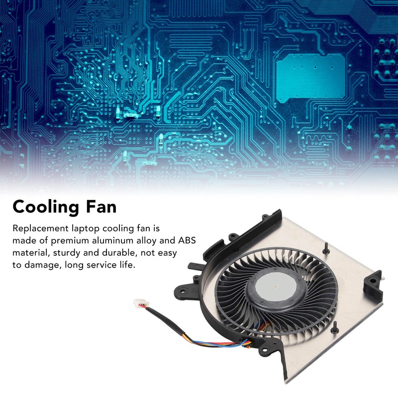 Laptop Cooling Fan Replacement 4 Pin Power Connector Compatible for
