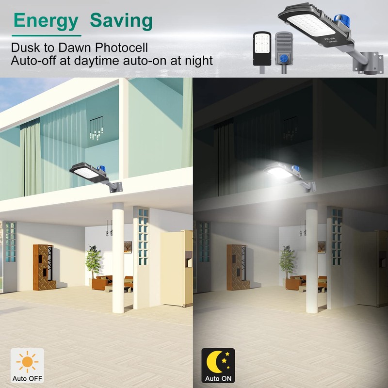 Gebosun 200W AC Powered Street Light & Flood Light, with