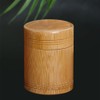 luzen 1PC Portable Bamboo Canister with Lid Loose Tea Jar