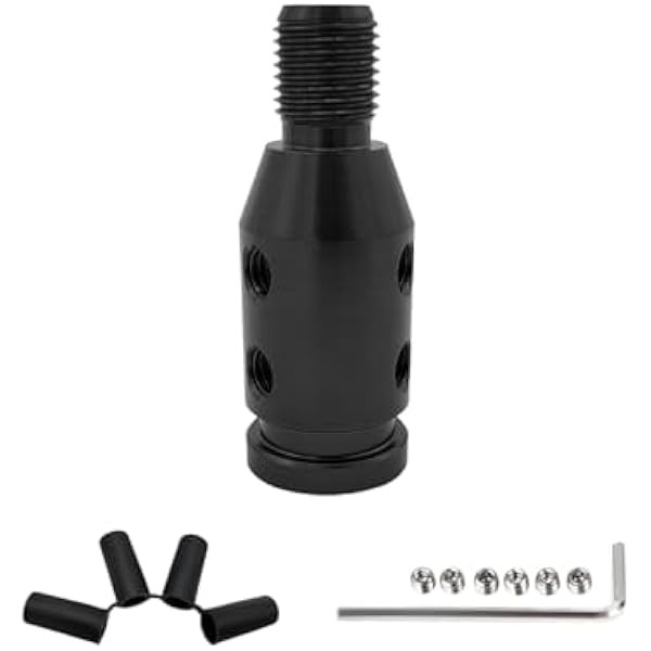 Universal Gear Shift Knob Adapter, M12×1.25 Aluminum Alloy Shifter Knob