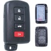 MechanMagic Key Fob Shell Case Compatible with Toyota Highlander Avalon Camry RAV4 Corolla Keyless Entry Remote Key Cover Replacement 2012 2013 2014 2015 2016 2017 89904-06140 HYQ14FBA
