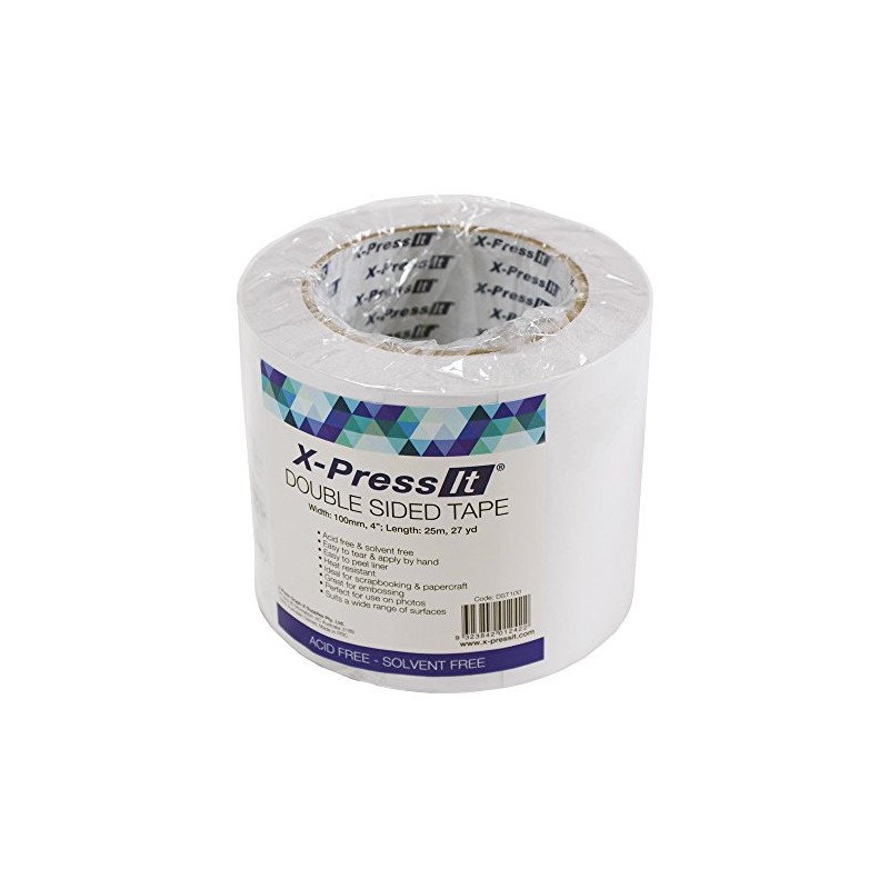 Xpress Double Sided Tissue Tape 4In X 27Yd