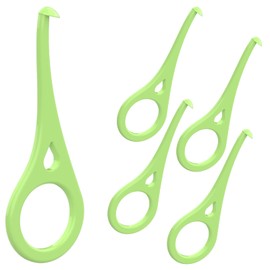 ARGOMAX - Aligner Removal Tool, 5 Invisible Braces Removal Tools, Retainer Remover Tool, Suitable for Removing Braces, Trays, Retainers, Dentures and Aligners(Green).