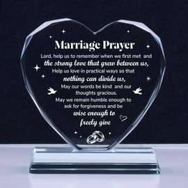 Cutywood Wedding Gifts for Bride and Groom, Crystal Engraved Engagement Gifts for Her Him, Anniversary Wedding Gifts for Couple, Mr and Mrs His and Hers Gifts for Valentines Day Birthday Christmas