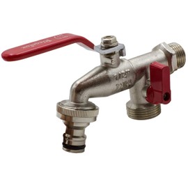 Riegolux 303300 Tap Brass Garden Outlet/Dob. Quick Coupling